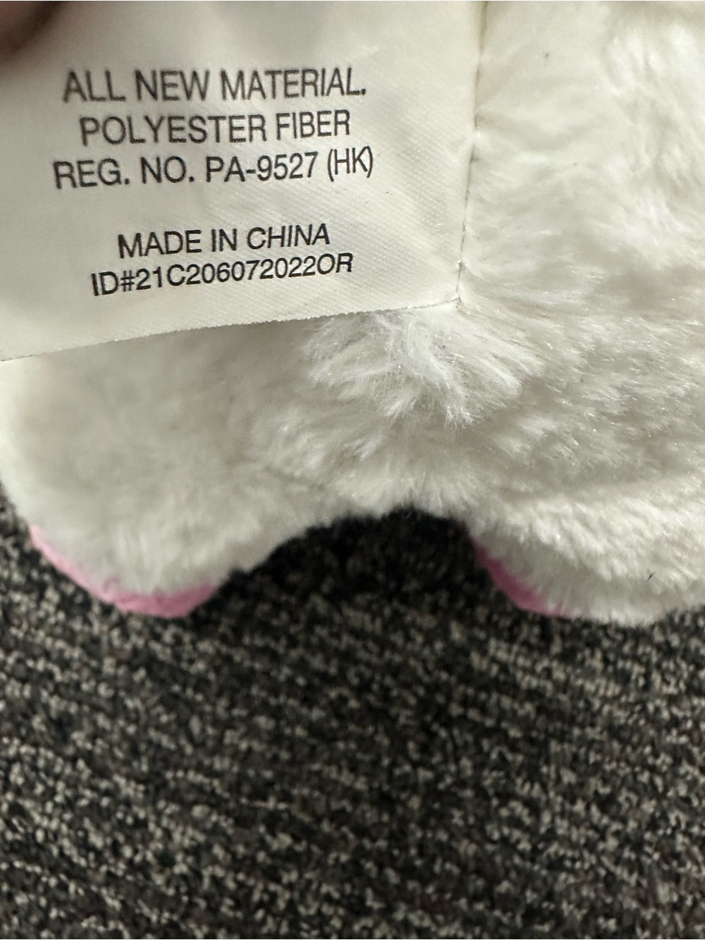 Megatoys Unicorn Baby Doll 10in Plush Soft Body Blue Eyes White Pink Hood - Picture 6 of 7